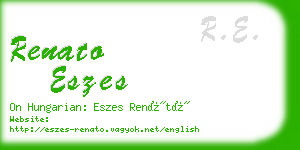 renato eszes business card